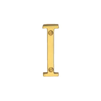 Hardware Victorian Letter I Polished Brass 50mm Hardware Victorian Letter I Polished Brass 50mm