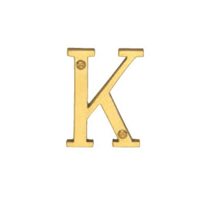 Hardware Victorian Letter K Polished Brass 50mm Hardware Victorian Letter K Polished Brass 50mm