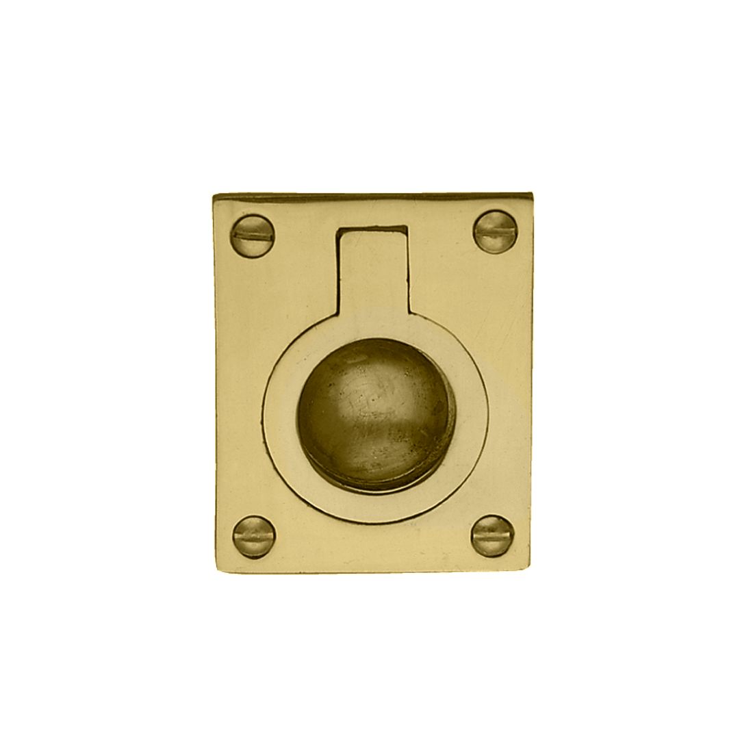 Flush Ring 63 x 50mm Polished Brass 5155-PB Flush Ring 63 x 50mm Polished Brass 5155-PB