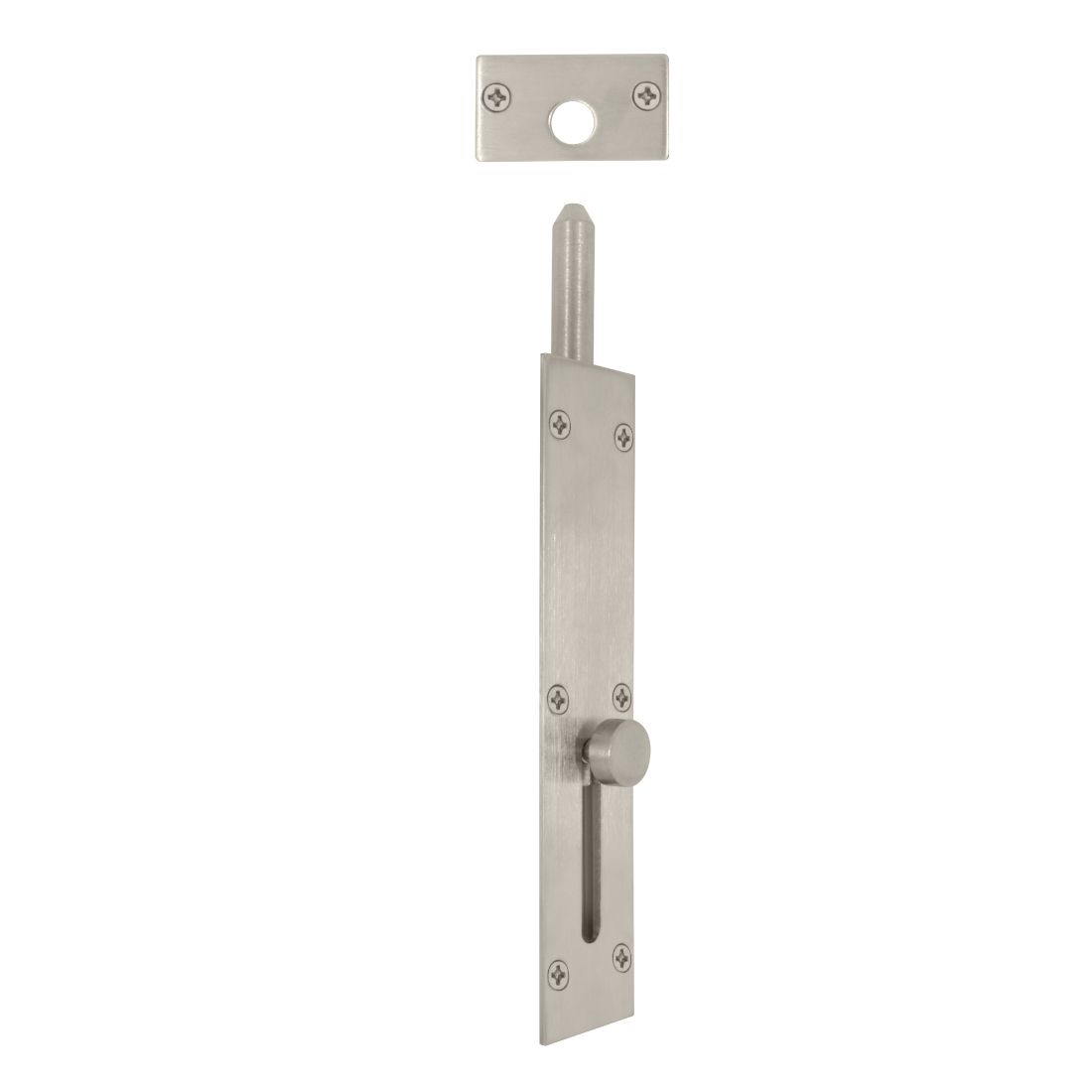 150mm Reverse Barrel Bolt Brushed Nickel 150mm Reverse Barrel Bolt Brushed Nickel