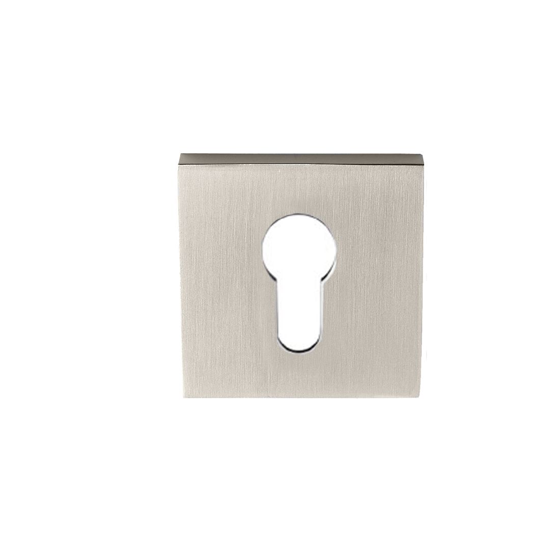 Square 55mm Euro Escutcheon Brushed Nickel Square 55mm Euro Escutcheon Brushed Nickel