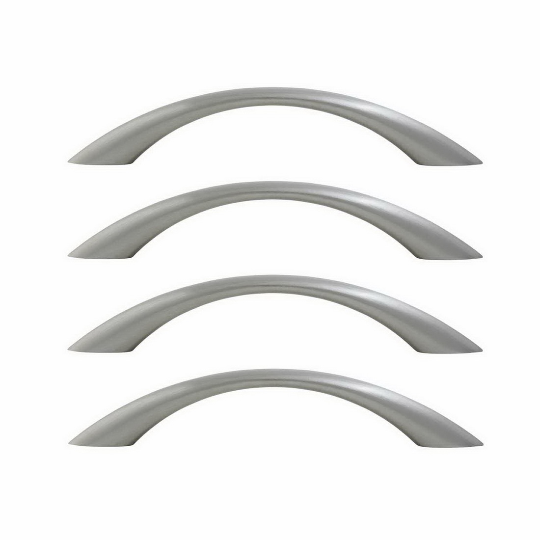 Primo Bow Cabinet Handle 96mm Brushed Nickel 4 pack 6357-4-BN Primo Bow Cabinet Handle 96mm Brushed Nickel 4 pack 6357-4-BN