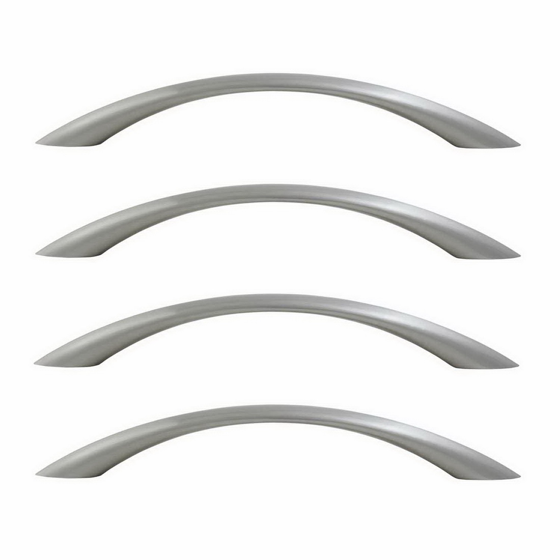 Primo Bow Cabinet Handle 128mm Brushed Nickel 4 pack 6358-4-BN Primo Bow Cabinet Handle 128mm Brushed Nickel 4 pack 6358-4-BN