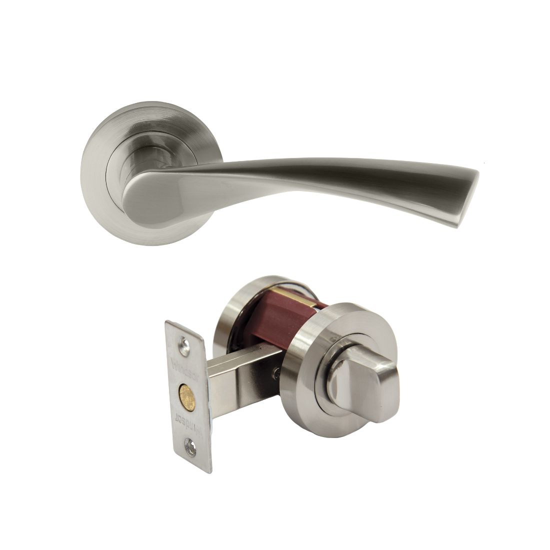 Futura Helix Privacy Set Brushed Nickel | Privacy Lever | Door ...