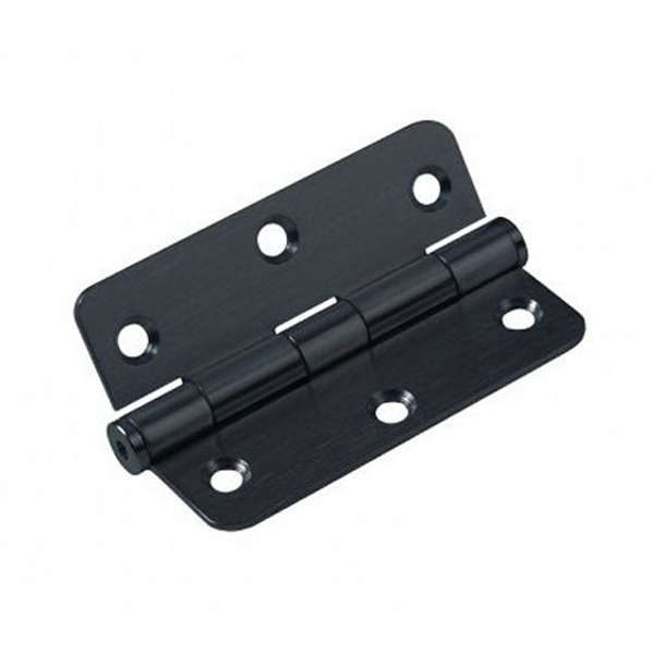 89mm x 60mm x 2mm Loose Pin Radius Hinge Matt Black 89mm x 60mm x 2mm Loose Pin Radius Hinge Matt Black