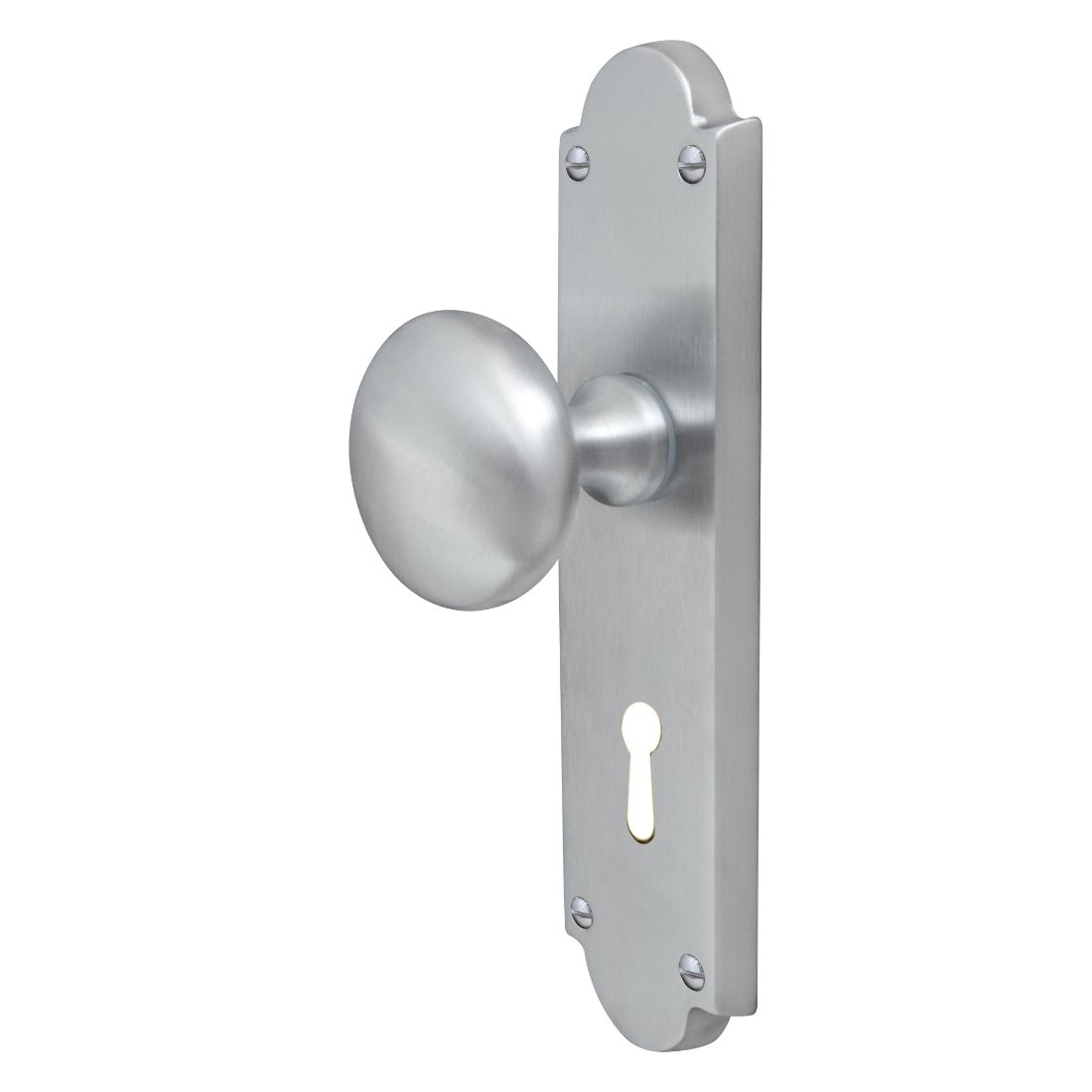 Victorian Knob Lock Satin Chrome Victorian Knob Lock Satin Chrome