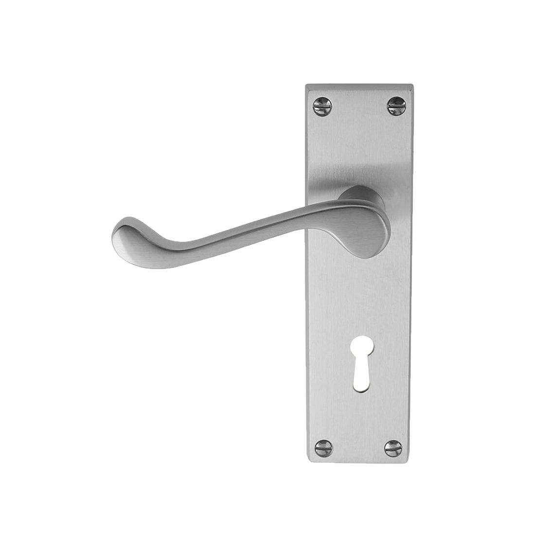 Victorian Lever Lock Satin Chrome Victorian Lever Lock Satin Chrome