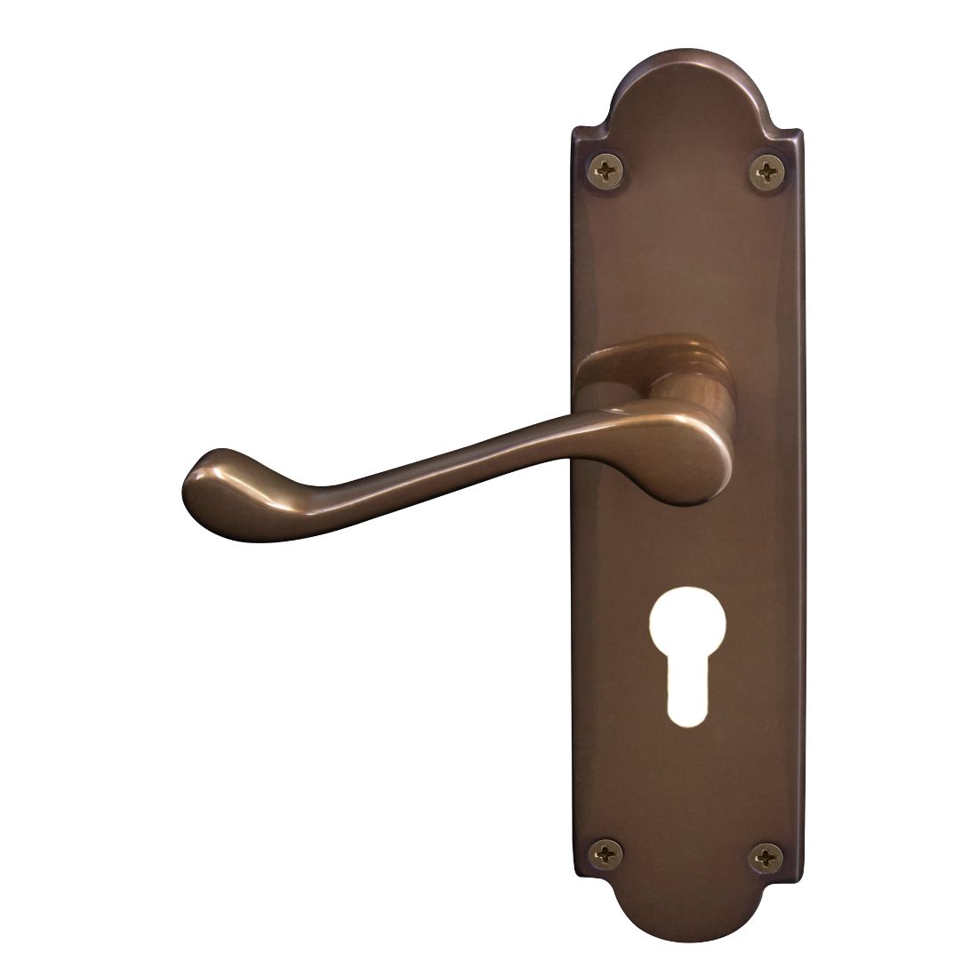 Victorian Lever Lock Euro 48mm Antique Bronze Victorian Lever Lock Euro 48mm Antique Bronze