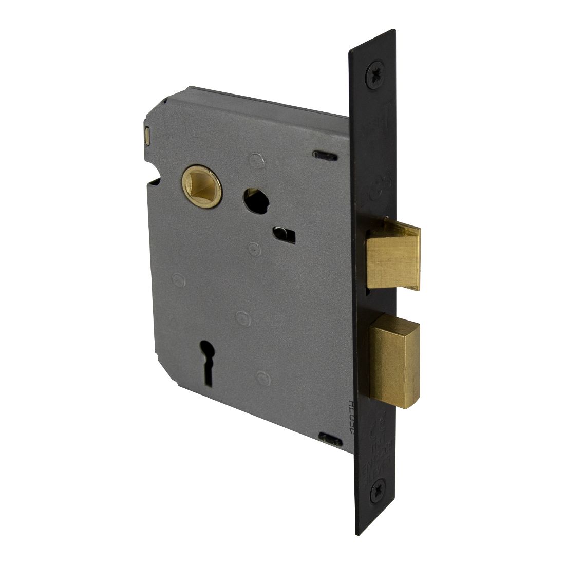 Lever Mortice Lock 57mm 3 Lever 78mm Case Matt Black 1108-BLK Lever Mortice Lock 57mm 3 Lever 78mm Case Matt Black 1108-BLK
