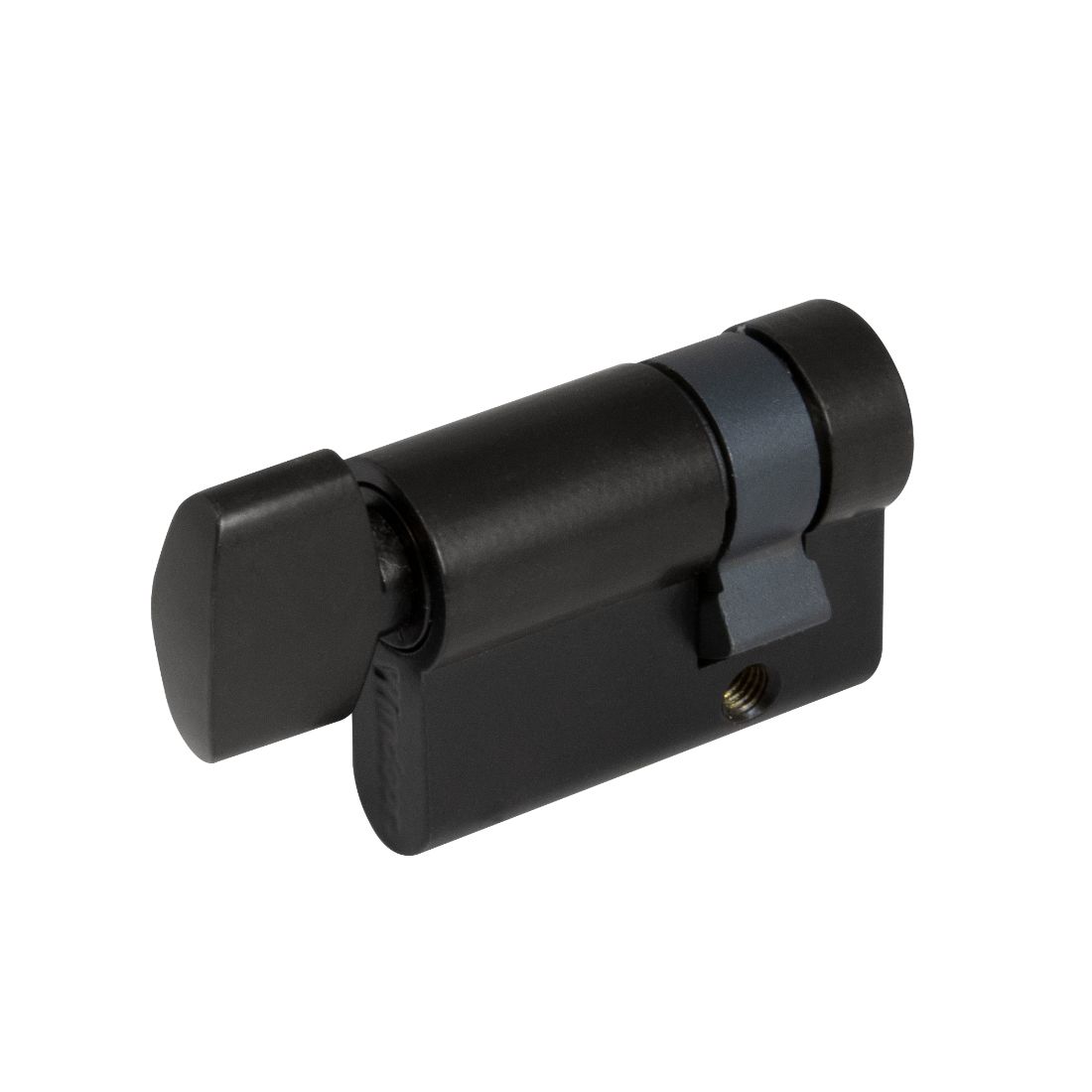 Euro Single Cylinder Turn 35mm To Cam Ctr Matt Black 1200-BLK Euro Single Cylinder Turn 35mm To Cam Ctr Matt Black 1200-BLK