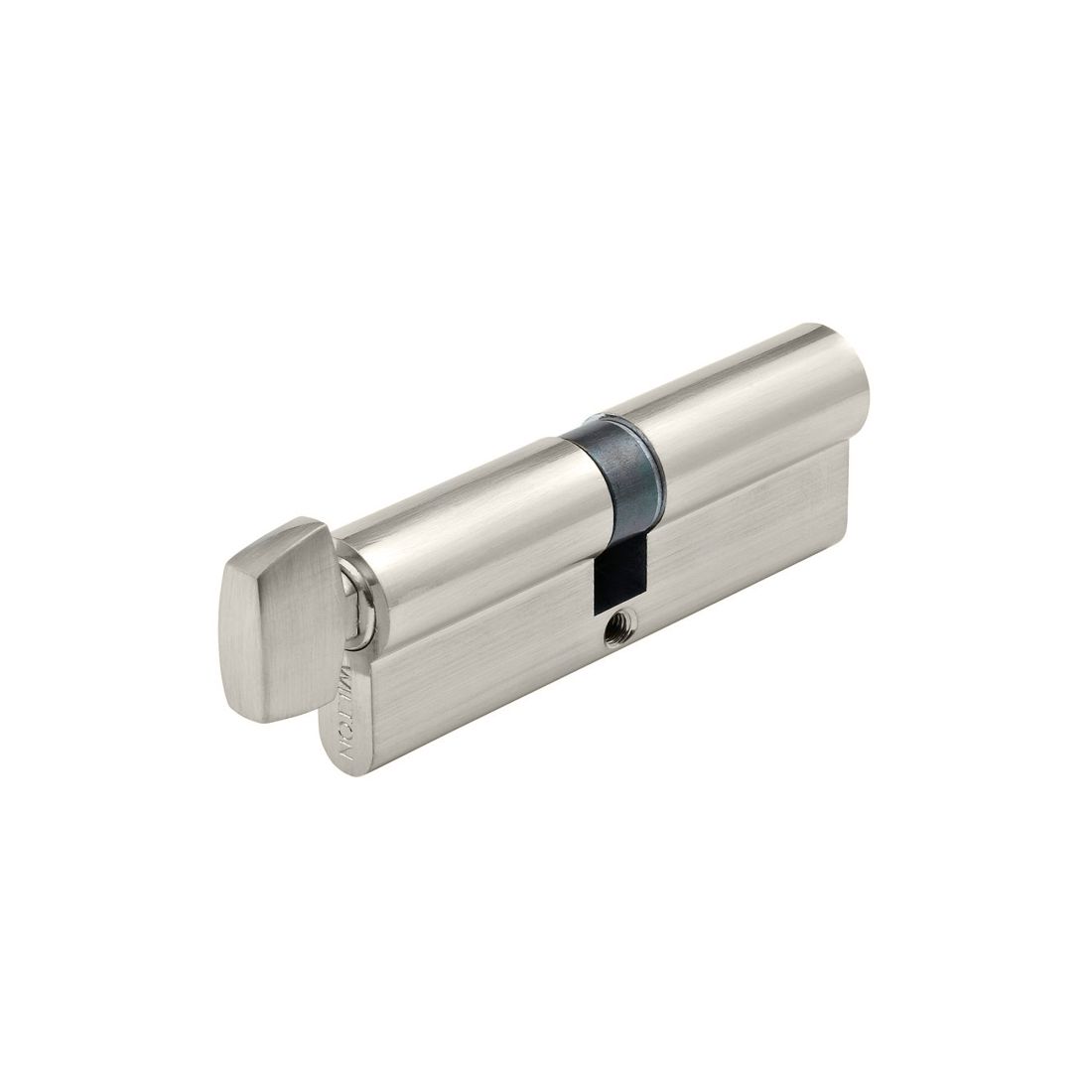 90mm Euro Cylinder Key/Turn Brushed Nickel 1225-BN 90mm Euro Cylinder Key/Turn Brushed Nickel 1225-BN