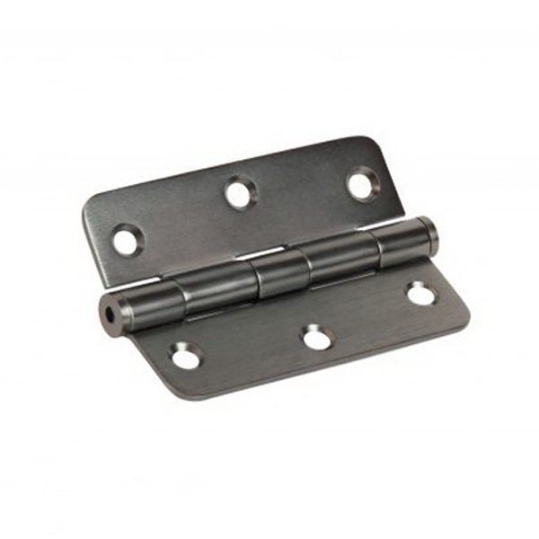 89mm x 60mm x 2mm Loose Pin Radius Hinge Graphite Nickel 89mm x 60mm x 2mm Loose Pin Radius Hinge Graphite Nickel