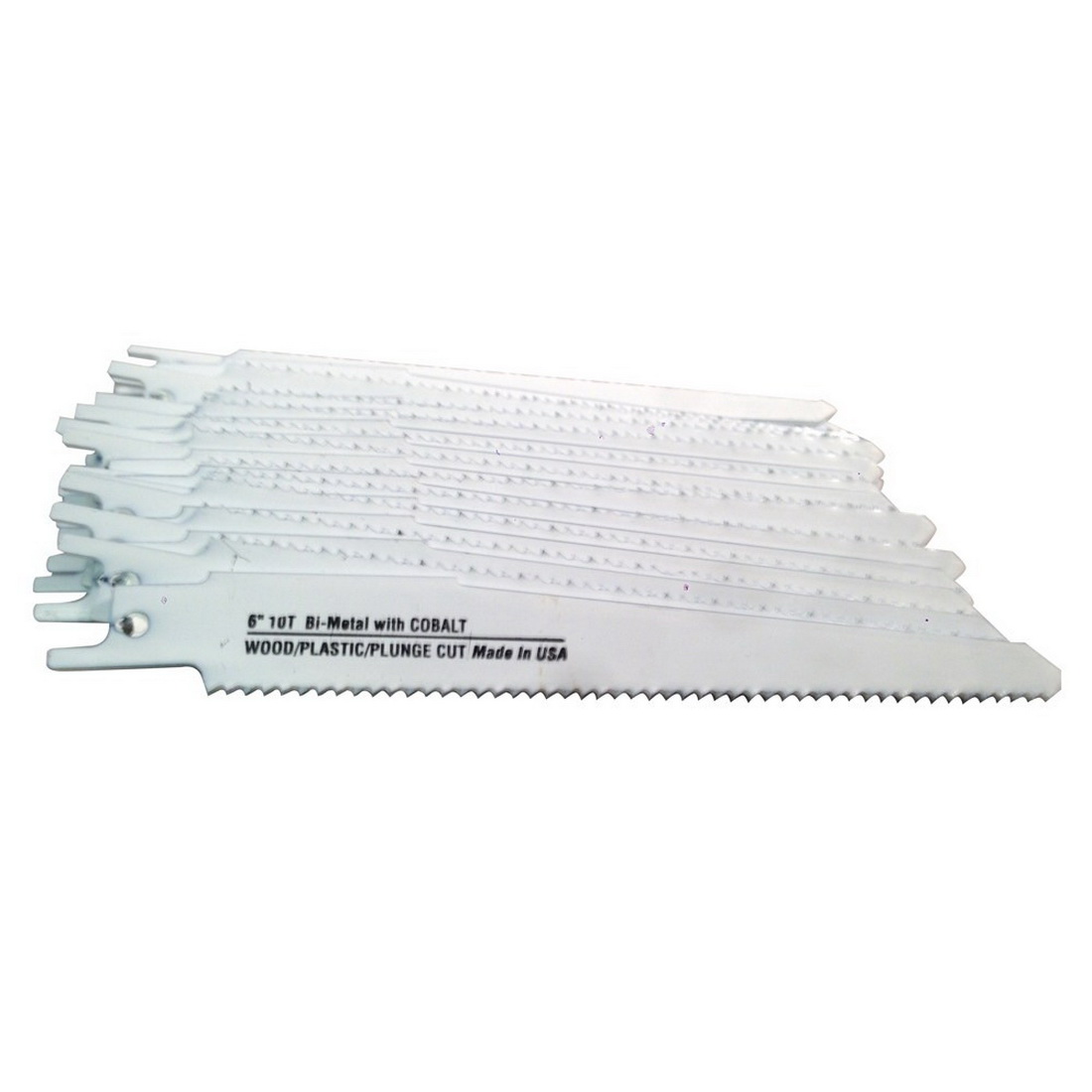 6 x 3/4 x 0.05in 10TPI Universal Shank Reciprocating Saw Blade Bi-Metal 6 x 3/4 x 0.05in 10TPI Universal Shank Reciprocating Saw Blade Bi-Metal