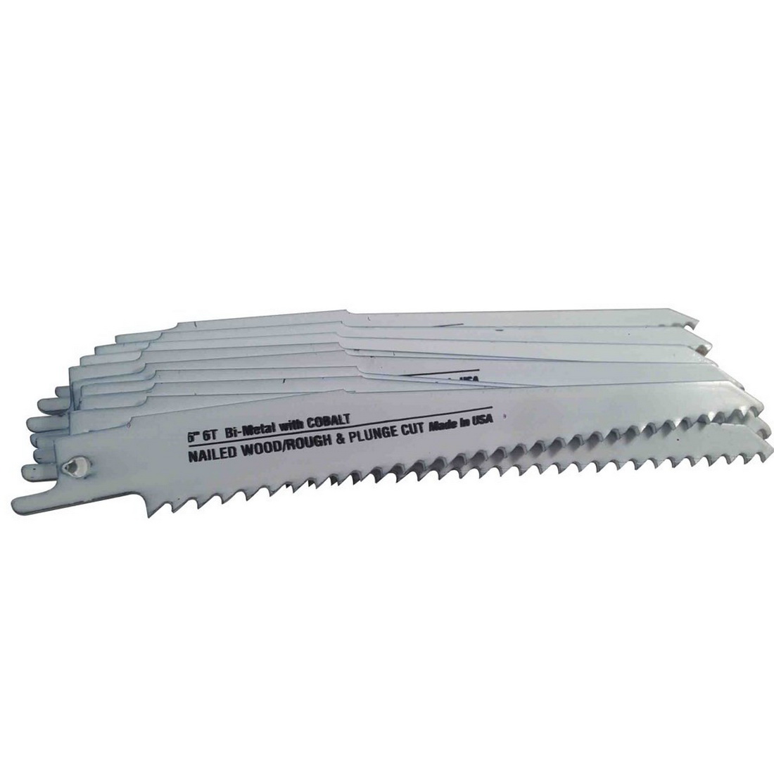 6 x 3/4 x 0.05in 6TPI Universal Shank Reciprocating Saw Blade Bi-Metal 6 x 3/4 x 0.05in 6TPI Universal Shank Reciprocating Saw Blade Bi-Metal