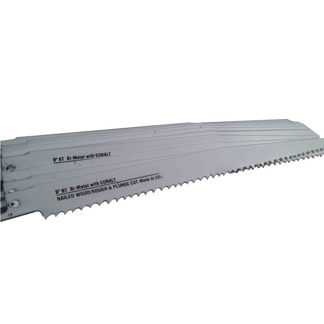 9 x 3/4 x 0.05in 6TPI Universal Shank Reciprocating Saw Blade Bi-Metal 9 x 3/4 x 0.05in 6TPI Universal Shank Reciprocating Saw Blade Bi-Metal