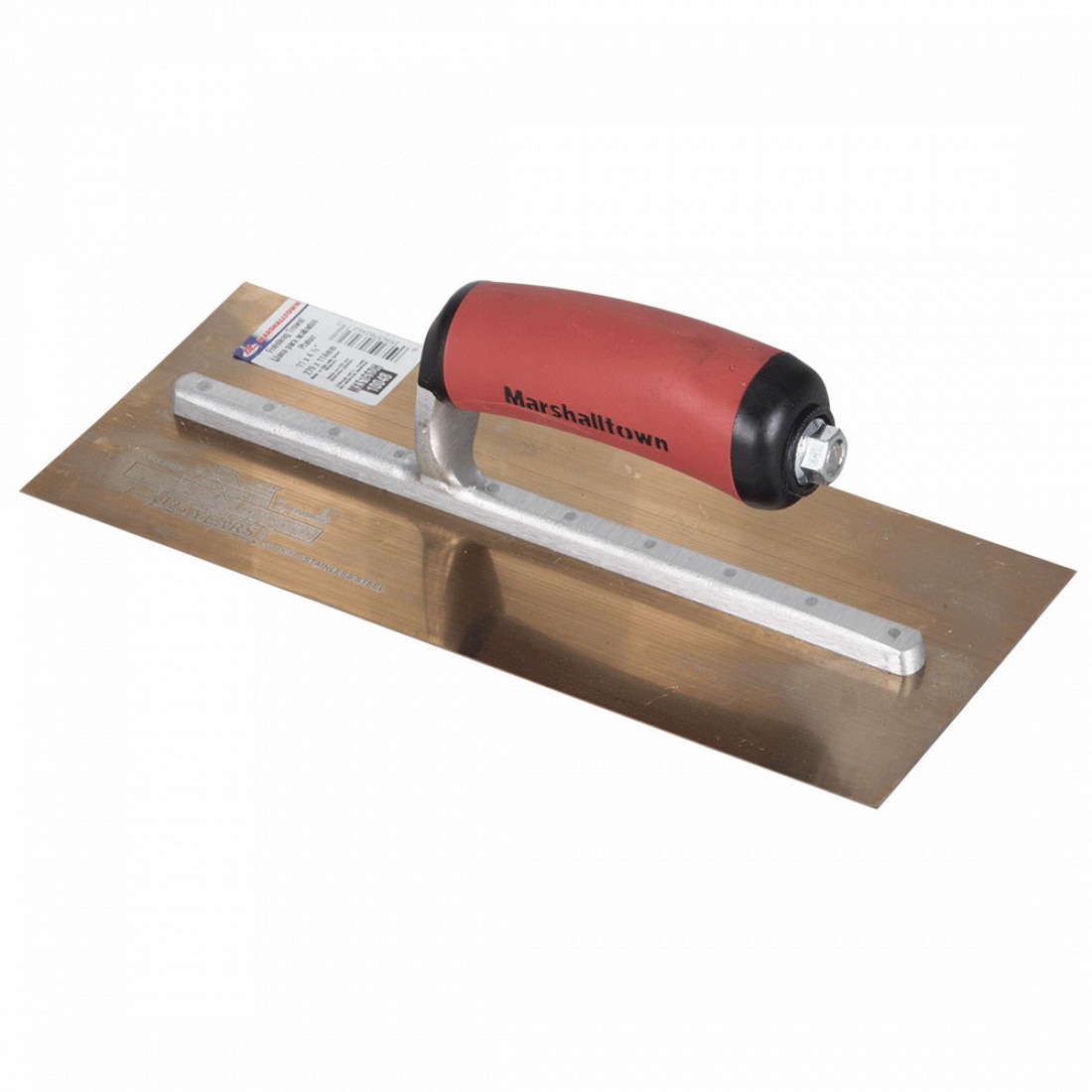 113 x 275mm Gold Finishing Trowel DuraSoft Handle 113 x 275mm Gold Finishing Trowel DuraSoft Handle