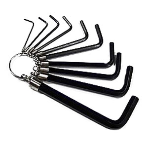 10-Piece SAE Hex Key Set Chrome Vanadium 10-Piece SAE Hex Key Set Chrome Vanadium