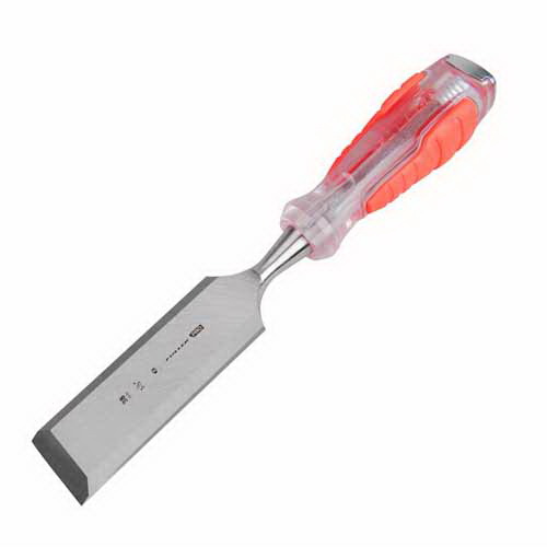Pro Thru-Tang Chisel 38mm Steel Blade Red & Silver 300-2107 Pro Thru-Tang Chisel 38mm Steel Blade Red & Silver 300-2107