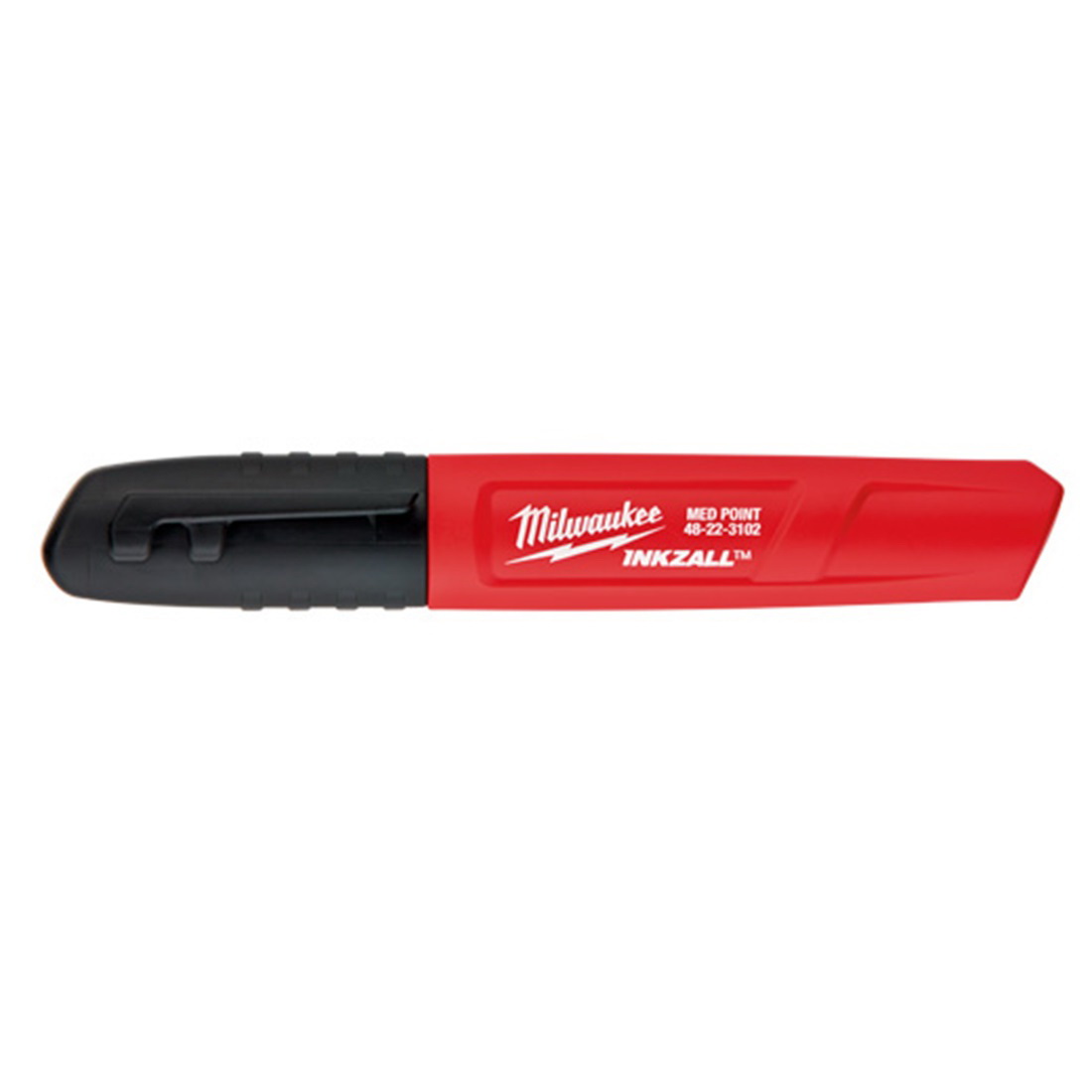 INKZALL Permanent Industrial Medium Tip Black Marker 2 Pack INKZALL Permanent Industrial Medium Tip Black Marker 2 Pack