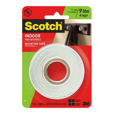 Scotch Indoor Mounting Tape 1.9m White 70006933199 Scotch Indoor Mounting Tape 1.9m White 70006933199