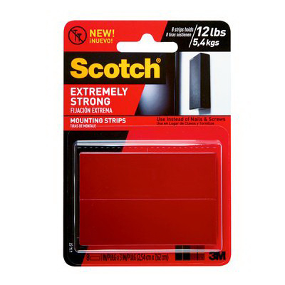 Scotch Extremely Strong Mounting Strip Black 70009117766 Scotch Extremely Strong Mounting Strip Black 70009117766
