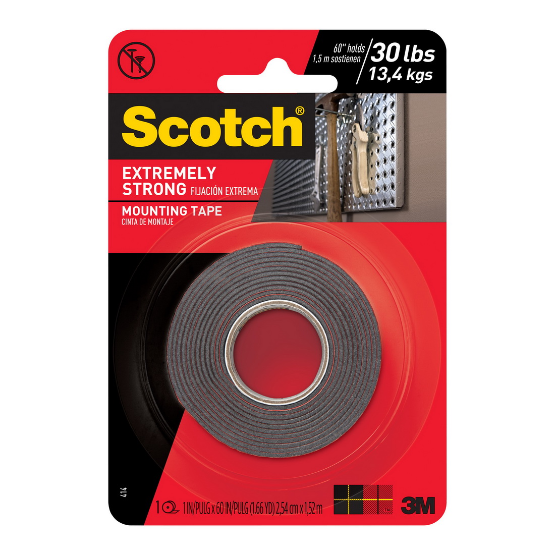 Scotch Extremely Strong Mounting Tape Black 70006933926 Scotch Extremely Strong Mounting Tape Black 70006933926