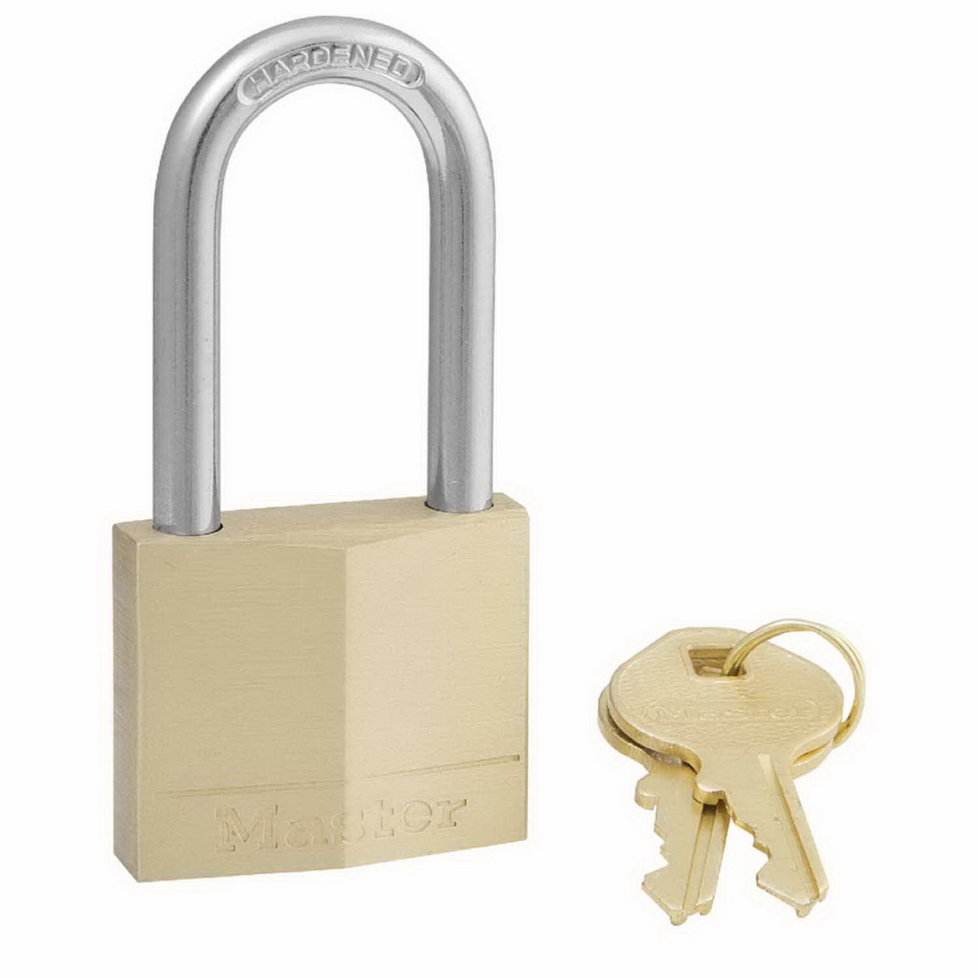 Diamond Keyed Padlock 40mm Solid Brass Long 140DLFAU Diamond Keyed Padlock 40mm Solid Brass Long 140DLFAU