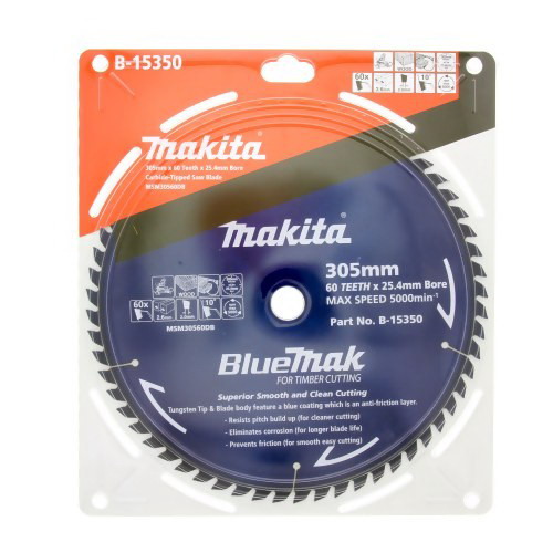 Bluemak 305 x 25.4mm 60TPI Mitre Saw Blade Tungsten Carbide Bluemak 305 x 25.4mm 60TPI Mitre Saw Blade Tungsten Carbide