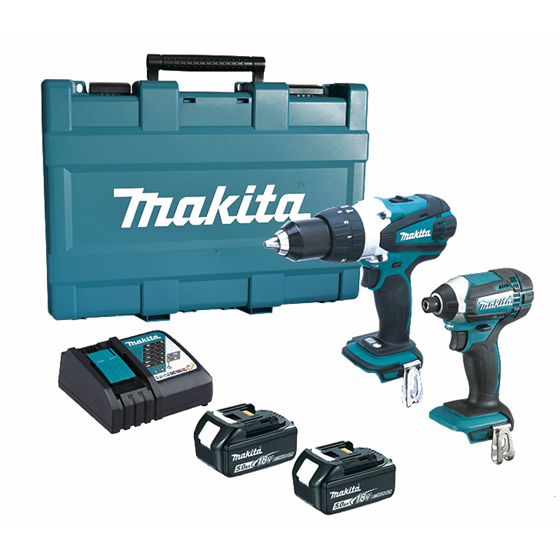 2 Piece Hammer Driver & Impact Driver Kit 18V 5Ah 2 Piece Hammer Driver & Impact Driver Kit 18V 5Ah