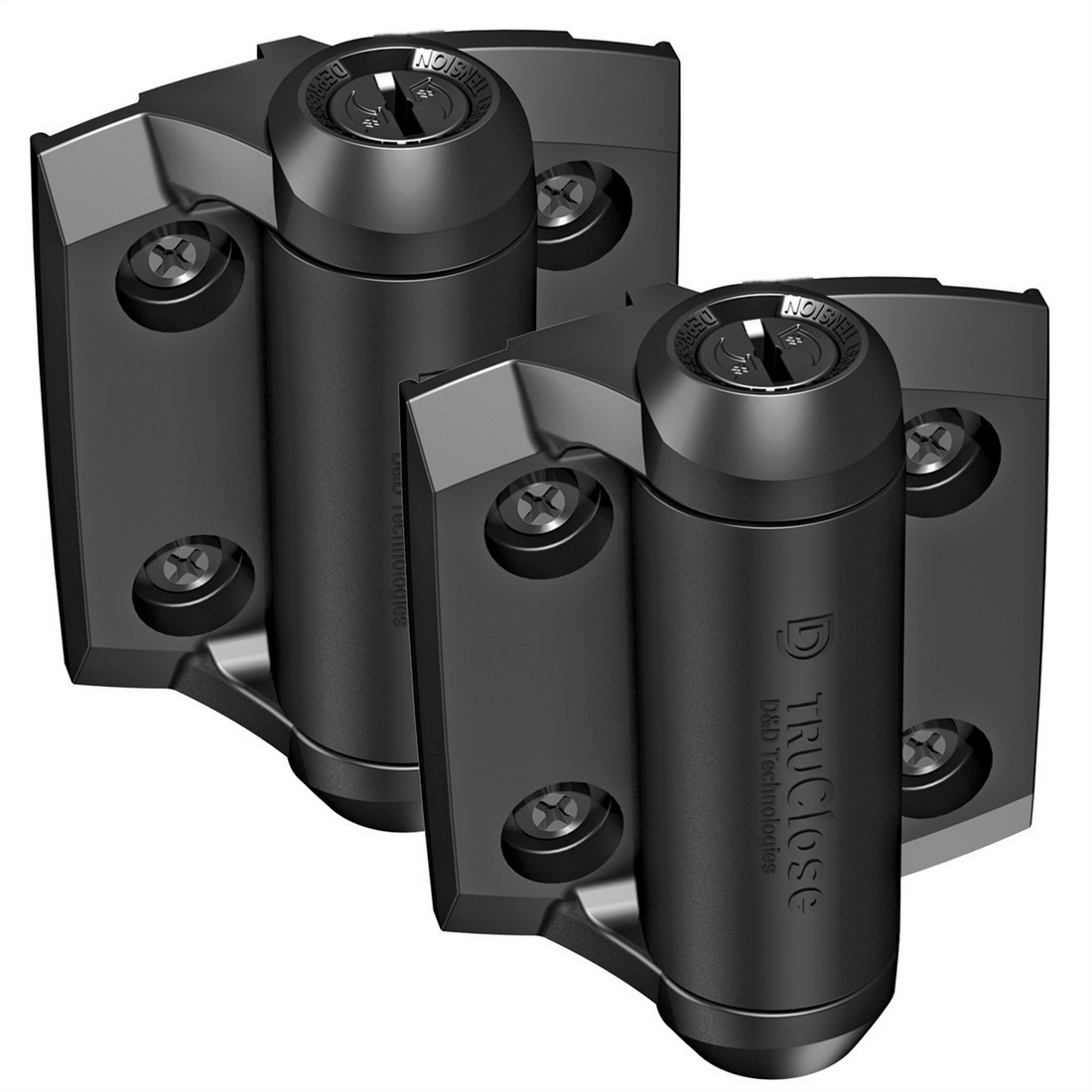 Truclose Self-Closing Pool Metal Gate Hinge 97 X 64mm Black Truclose Self-Closing Pool Metal Gate Hinge 97 X 64mm Black