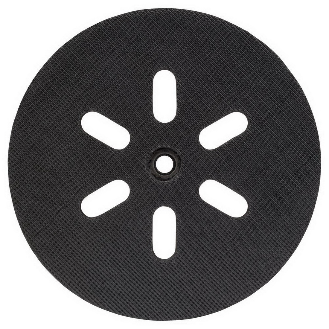 150mm MediumHard Sanding Pad Rubber Backing Black For Orbital Sander