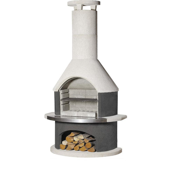 Rondo Grey Outdoor Fireplace BBQ HBBRG Rondo Grey Outdoor Fireplace BBQ HBBRG