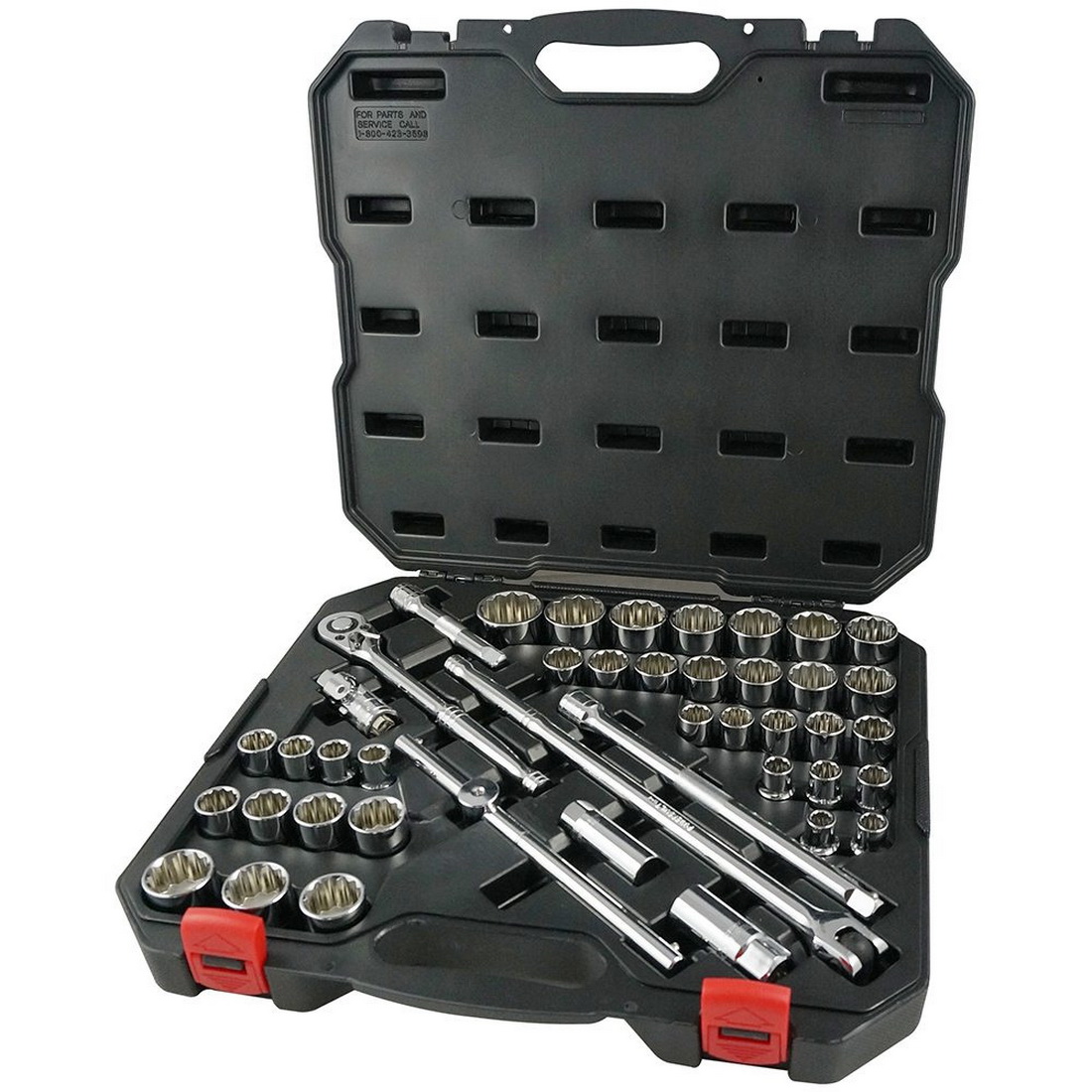 44 Piece Metric/Imperial Comb Socket Set 1/2 Inch 44 Piece Metric/Imperial Comb Socket Set 1/2 Inch