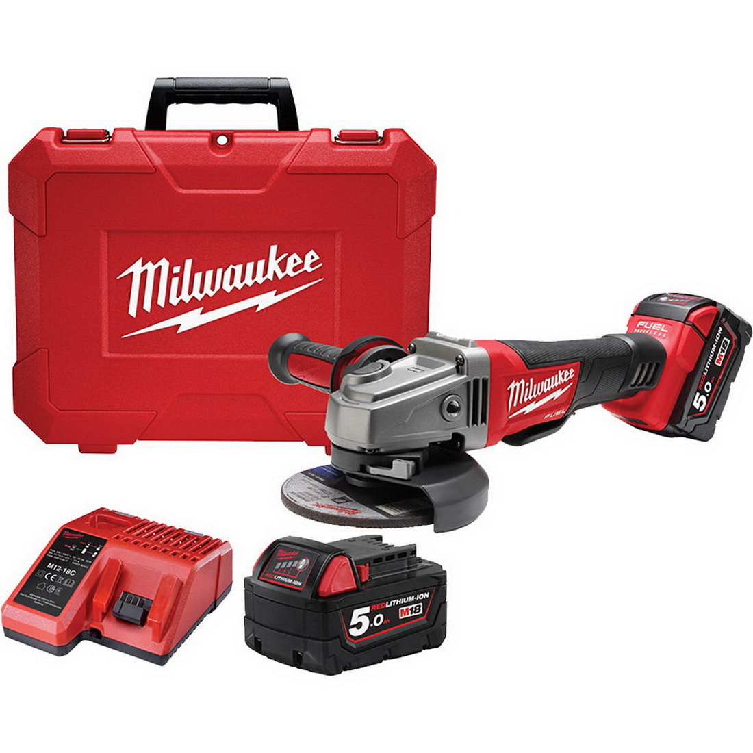 M18 FUEL Cordless Angle Grinder Kit 125mm M18 FUEL Cordless Angle Grinder Kit 125mm