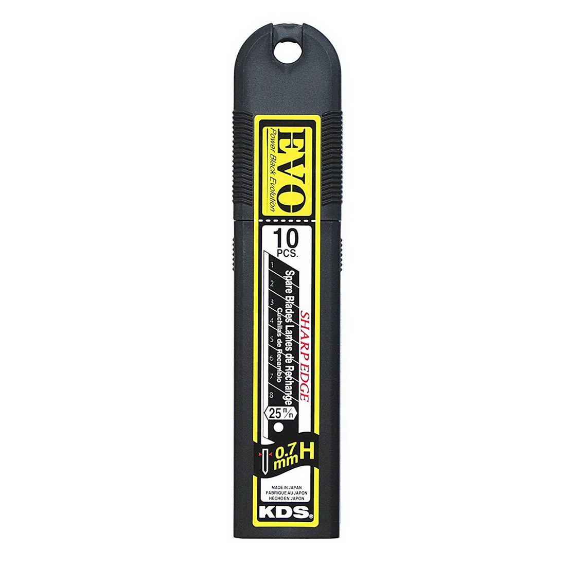 EVO Extra Heavy Duty Knife Blade 25mm Black 10 pack 7524 EVO Extra Heavy Duty Knife Blade 25mm Black 10 pack 7524