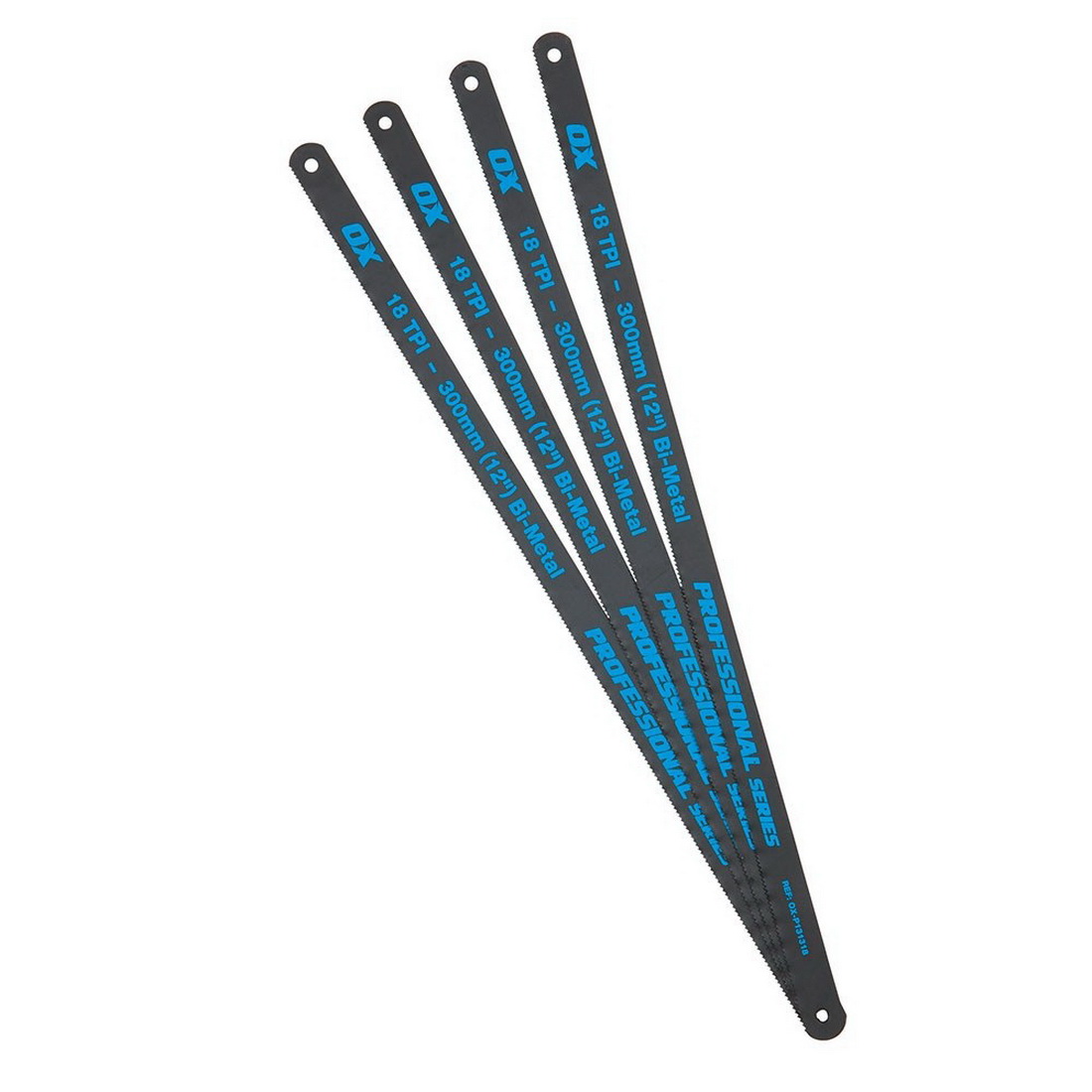 Professional Hacksaw Blade 12in 18 TPI Bi-Metal 4 Pack Professional Hacksaw Blade 12in 18 TPI Bi-Metal 4 Pack