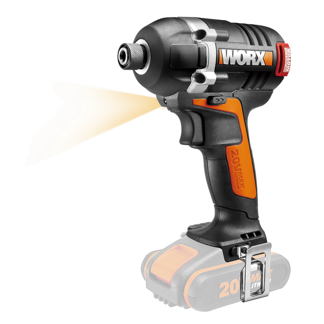Brushless Impact Driver Skin 20V 6.35mm Chuck WX292.9 Brushless Impact Driver Skin 20V 6.35mm Chuck WX292.9