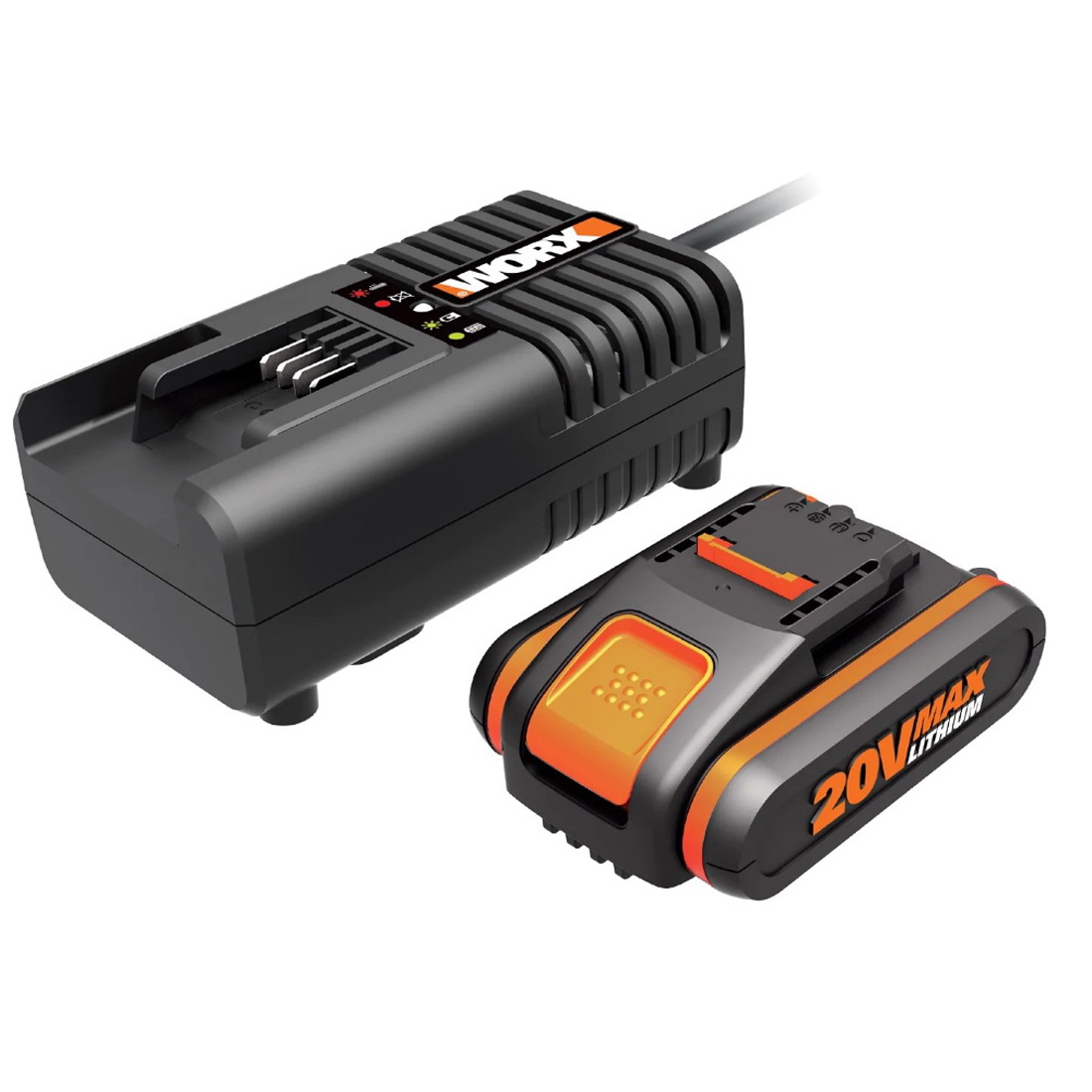Li-Ion Sliding Battery and Charger Pack Kit 20V 2Ah WA3601 Li-Ion Sliding Battery and Charger Pack Kit 20V 2Ah WA3601