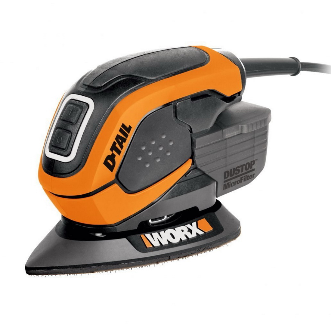 DustStop D-Tail Palm Sander 90mm 65W 11000rpm WX648 DustStop D-Tail Palm Sander 90mm 65W 11000rpm WX648