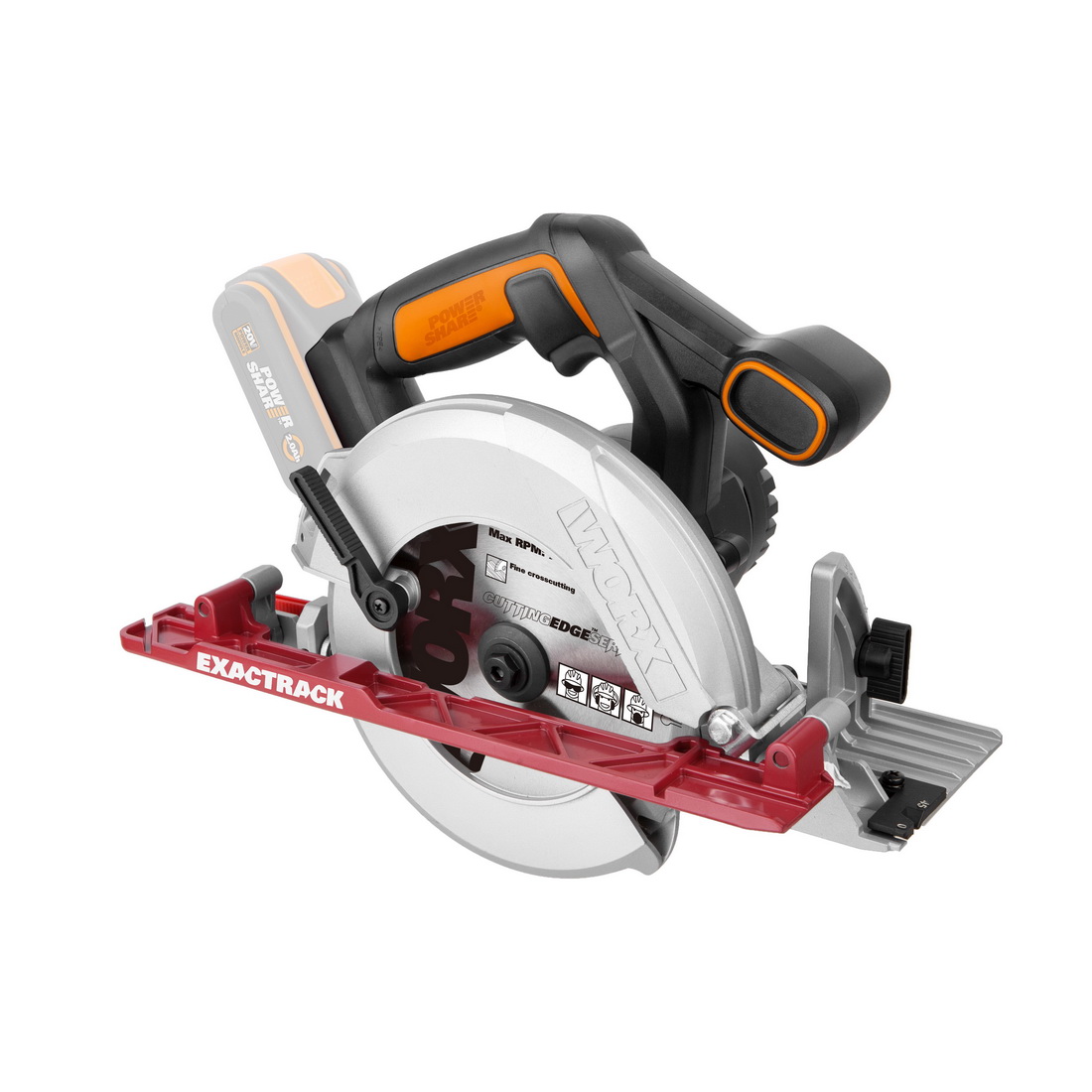Cordless Circular Saw Skin Only 165mm 20V WX530.9 Cordless Circular Saw Skin Only 165mm 20V WX530.9