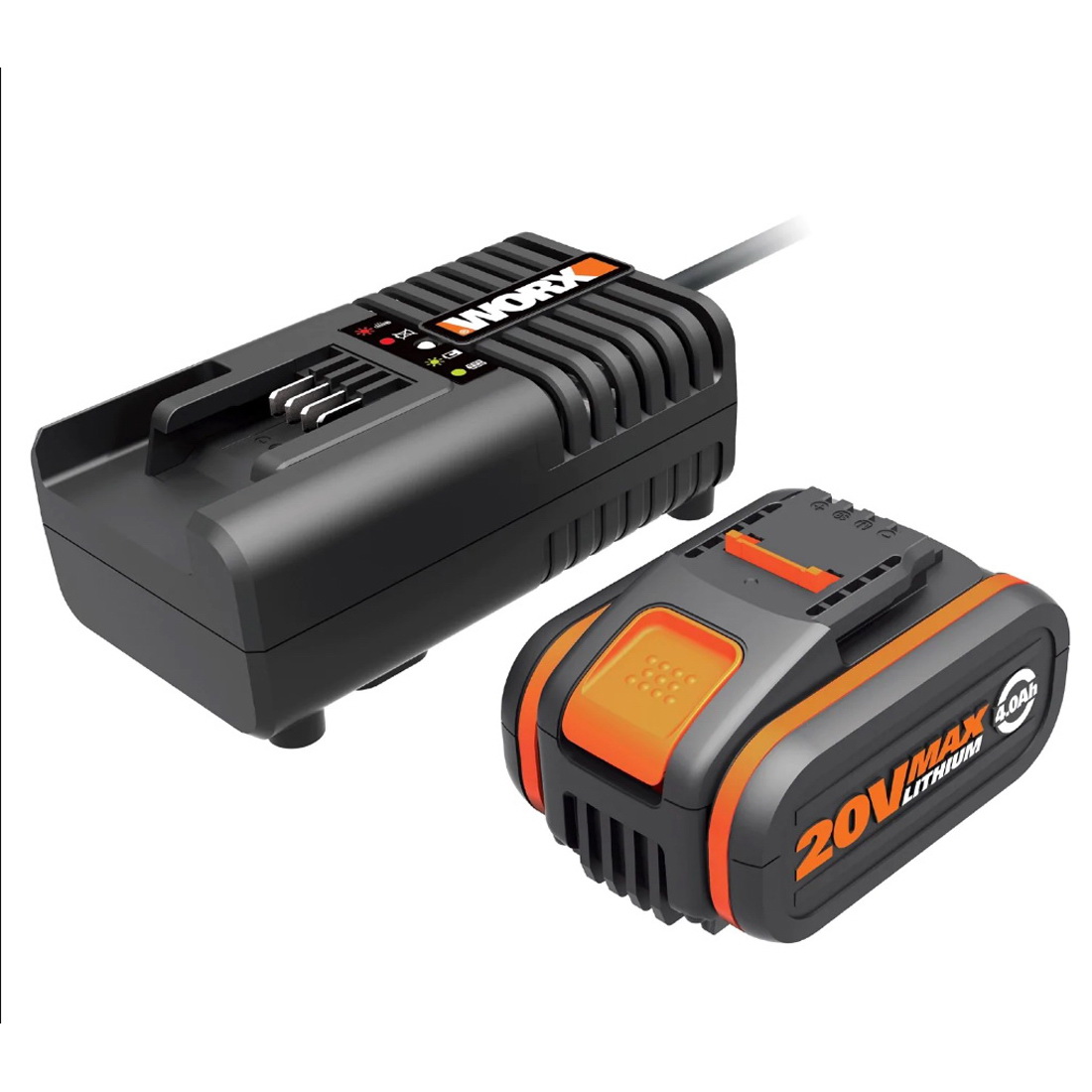 Li-Ion Sliding Battery and Charger Pack Kit 20V 4Ah WA3604 Li-Ion Sliding Battery and Charger Pack Kit 20V 4Ah WA3604
