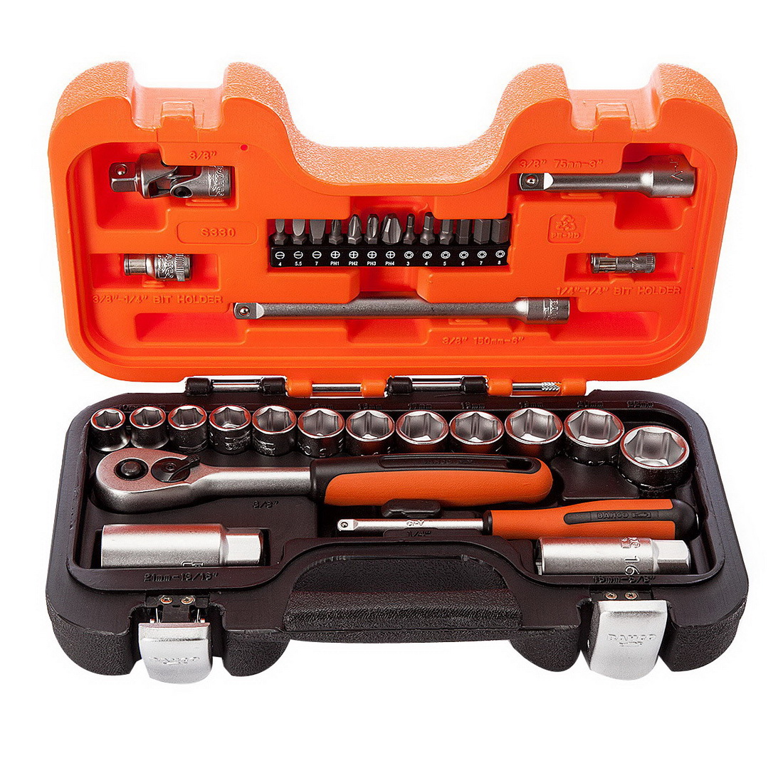 1/4 Inch & 3/8IN DRIVE 34-PIECE SOCKET SET 1/4 Inch & 3/8IN DRIVE 34-PIECE SOCKET SET