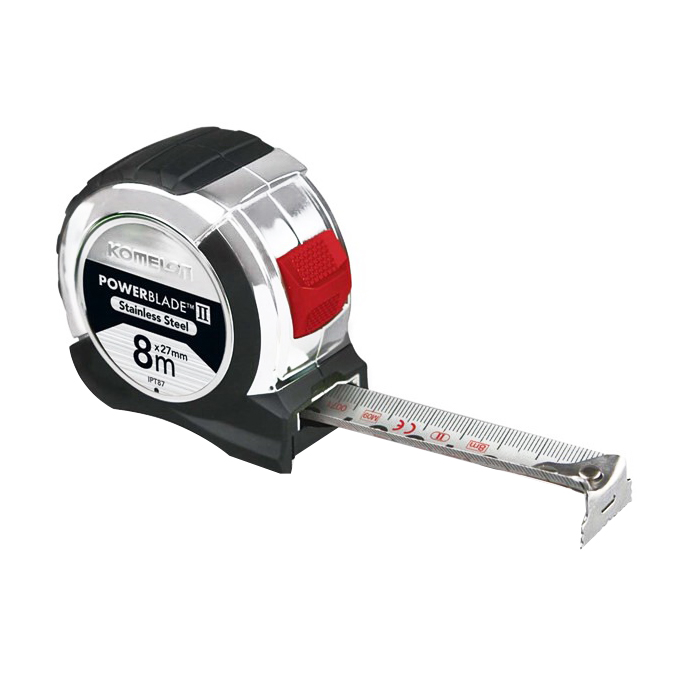 8m Powerblade Pocket Tape Stainless Steel 8m Powerblade Pocket Tape Stainless Steel
