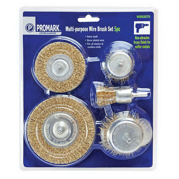 5-Piece Multipurpose Rotary Wire Brush Set 5-Piece Multipurpose Rotary Wire Brush Set