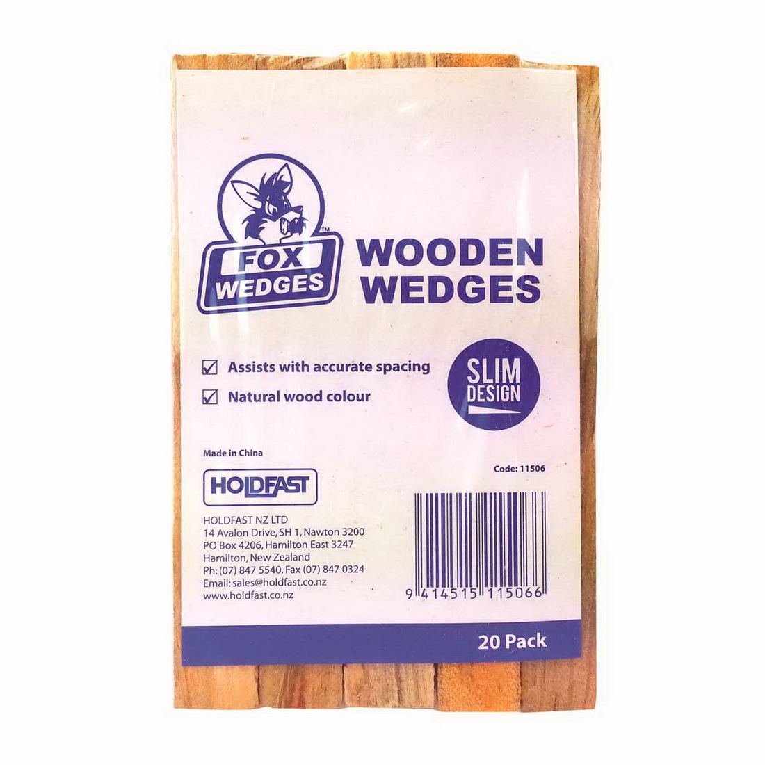 Fox Builders Wooden Wedge 150 x 18 x 13mm 20 pack 11506 Fox Builders Wooden Wedge 150 x 18 x 13mm 20 pack 11506