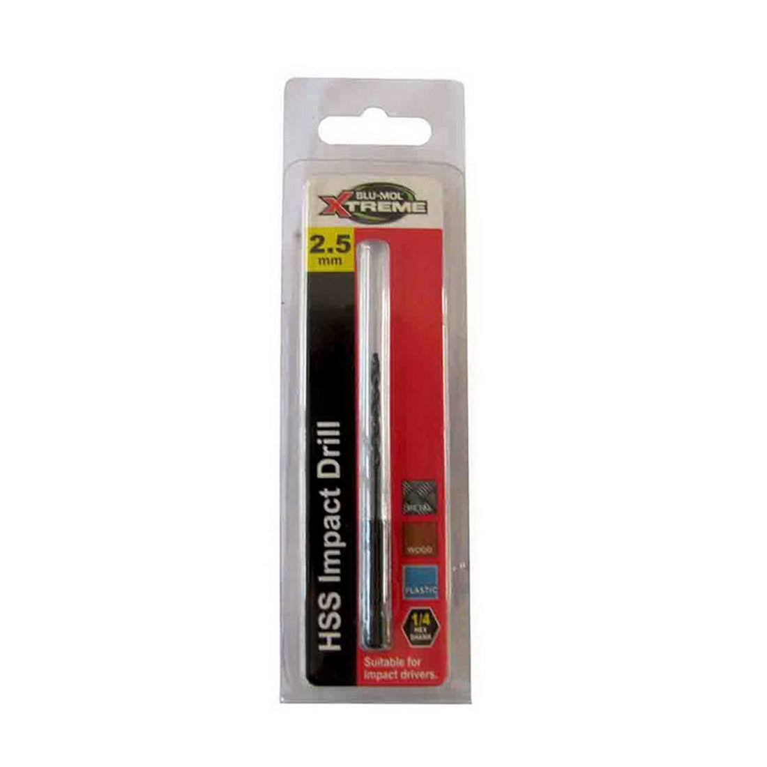 Xtreme 2.5mm Impact Drill Bit Black Xtreme 2.5mm Impact Drill Bit Black