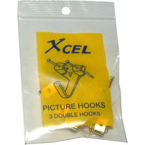 Double Picture/Mirror Hook Large 3 Pack Double Picture/Mirror Hook Large 3 Pack