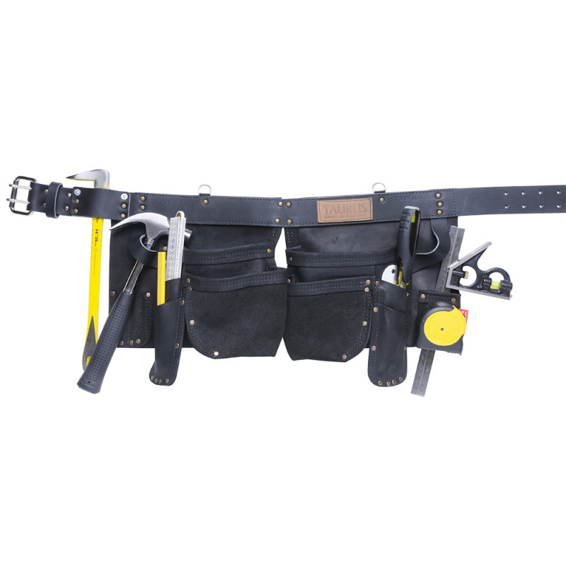Pro4 Split Leg Apron 50mm Leather 6 Outside 4 Inside Pockets 428TP Pro4 Split Leg Apron 50mm Leather 6 Outside 4 Inside Pockets 428TP