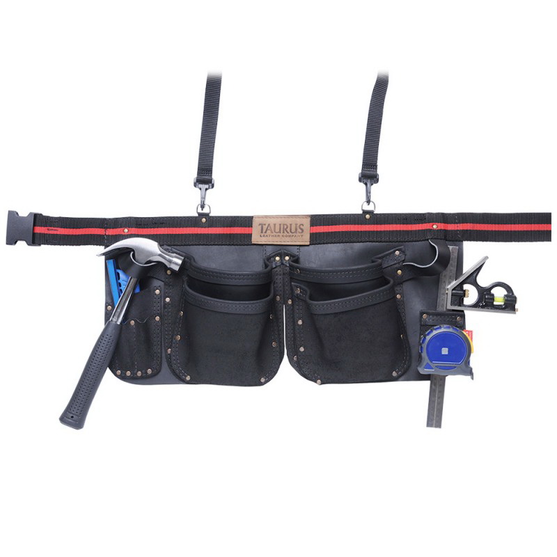 Traditional Split Leg Tool Belt Apron 50mm Leather 4 Inside/Outside Pocket AC13R Traditional Split Leg Tool Belt Apron 50mm Leather 4 Inside/Outside Pocket AC13R