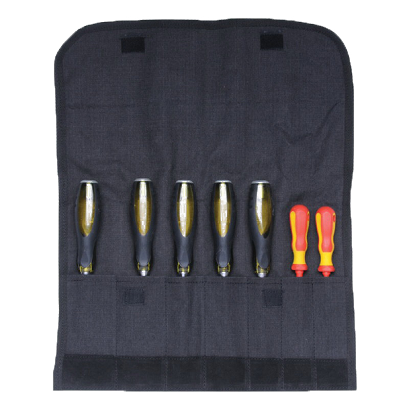 7 Pocket Chisel/Bit Roll Polyester Cotton 35200 7 Pocket Chisel/Bit Roll Polyester Cotton 35200